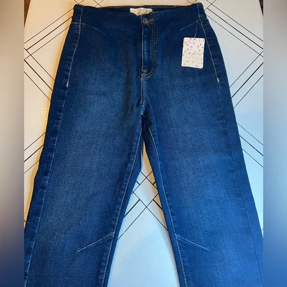 Free People We The Free Twenty-Nine Women's Deep Blue Skinny Jeans Size 29 NWT - Picture 3 of 8